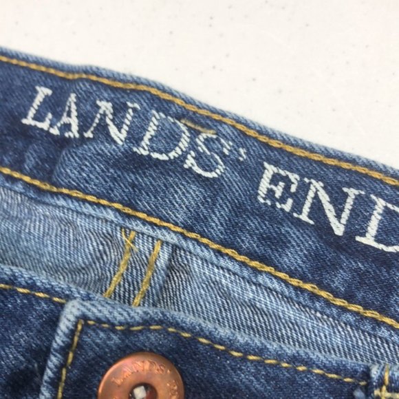 LIKE NEW LANDS END HIGH-RISE STRAIGHT JEANS 8/29x30 ⭐️ - Picture 2 of 12